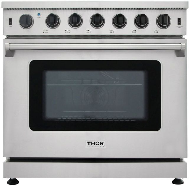 Thor Kitchen® 36" Stainless Steel Pro Style Gas Range 0