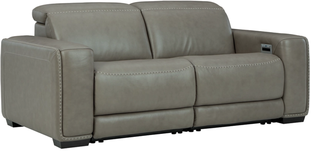 Signature Design by Ashley® Correze 2-Piece Gray Power Reclining Sectional