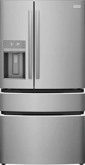 Frigidaire Gallery 4PC Kitchen Package with Frigidaire Gallery® 26.3 Cu. Ft. Smudge-Proof® Stainless Steel 4-Door French Door Refrigerator with FREE Electrolux Stick Vac
