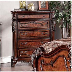 Furniture of America® Rosewood Antique Dark Oak Chest
