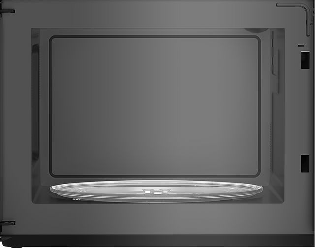 Beko 1.4 Cu. Ft. Stainless Steel with Black Glass Built In Microwave-1