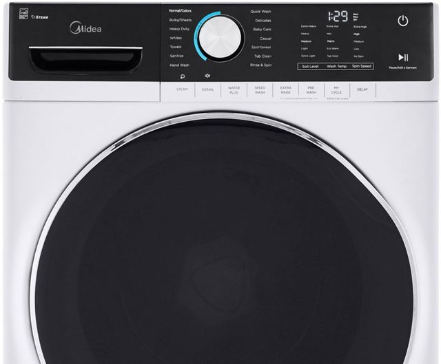 Midea® 4.5 Cu. Ft. White Front Load Washer 6