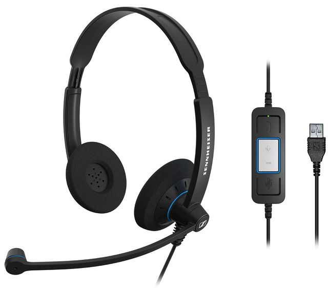 Sennheiser Culture™ Black Double-Sided Wired Headset