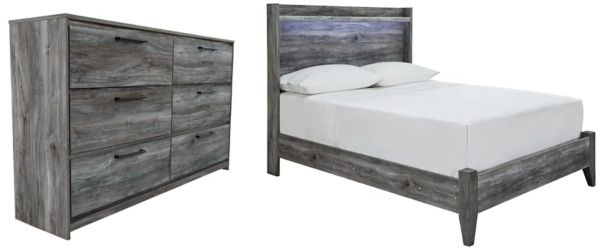 Signature Design by Ashley® Baystorm 2-Piece Gray Full Panel Bed Set