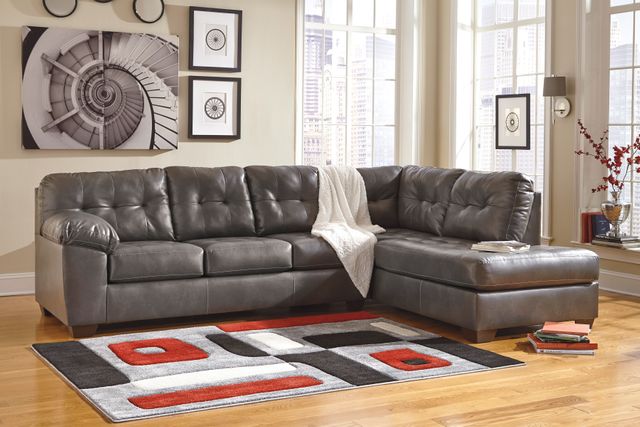 Signature Design by Ashley® Alliston Gray 2 Piece Sectional-3