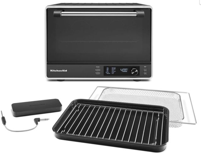 KitchenAid® 19" Black Matte Countertop Oven -1