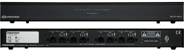 Crestron® Sonnex® 4-Channel Black Output Transformer 0