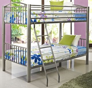 Powell® Youth Twin/Twin Pewter Bunk Bed
