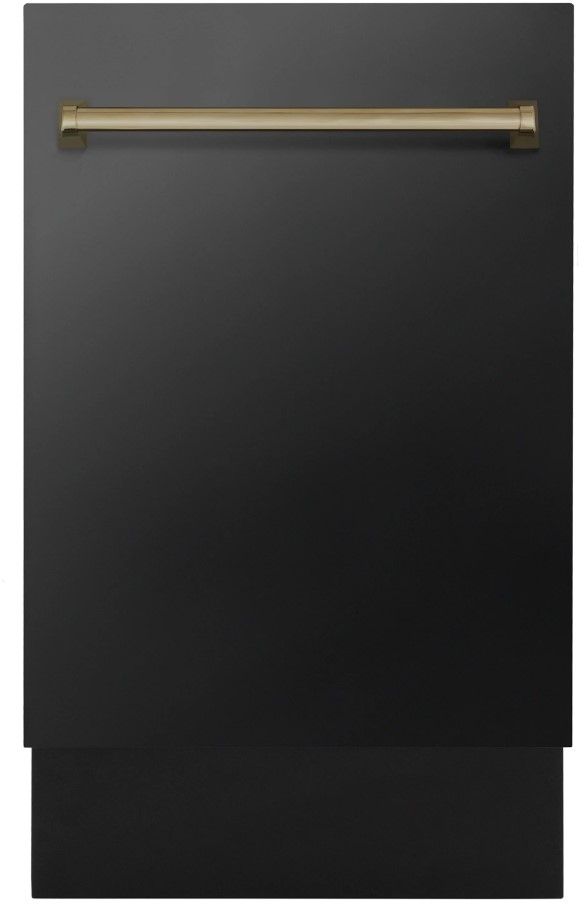 Zline Autograph Edition 18" Black Stainless Steel Built In Dishwasher