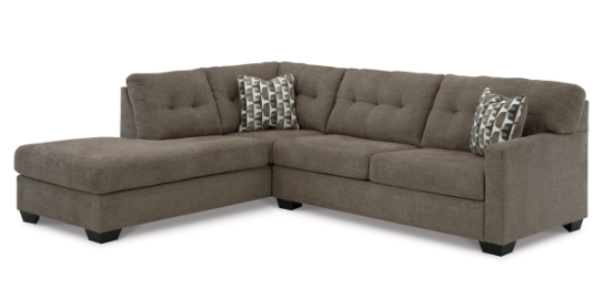 Dunes 2 Piece Sectional (Brown)-1