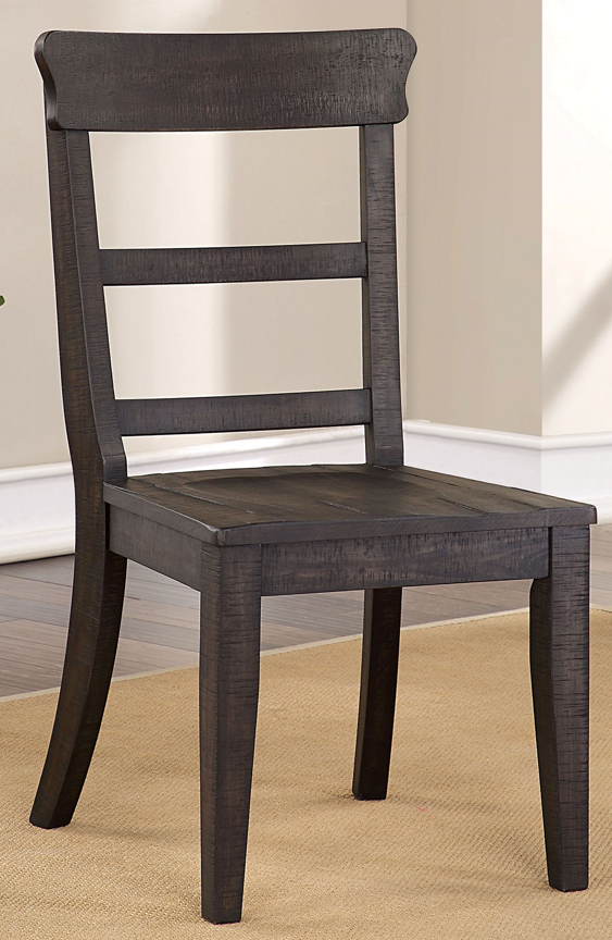 Furniture of America® Leonidas 2-Piece Antique Black Side Chair Set
