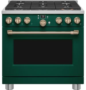 Open Box Café™ 36" Emerald Green Pro Style Dual Fuel Range
