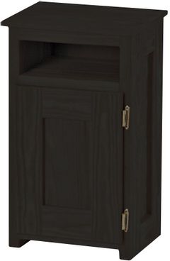 Crate Designs™ Furniture Espresso Right Side Hinge Door Petite Nightstand