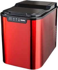 Danby® 10" 25 lb. Red Stainless Steel Counter Top Ice Maker