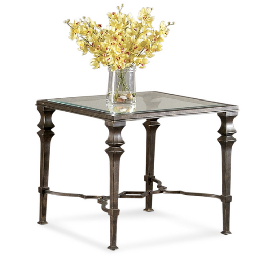 Bassett Mirror Lido Burnished Bronze Rectangle End Table