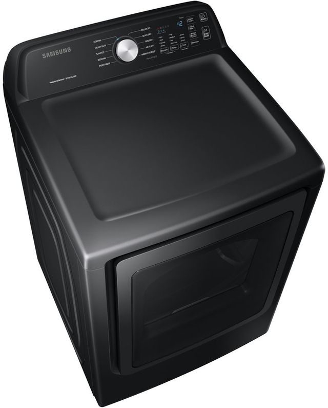 Samsung 3400 Series 7.4 Cu. Ft. Black Stainless Steel Front Load Electric Dryer-3