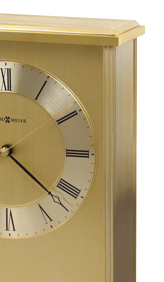 Howard Miller® Exton Brass Tabletop Clock 1