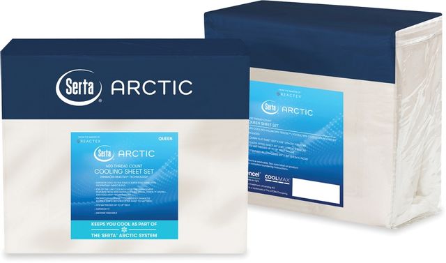 Serta Arctic Cooling Sheet Set - Full | White