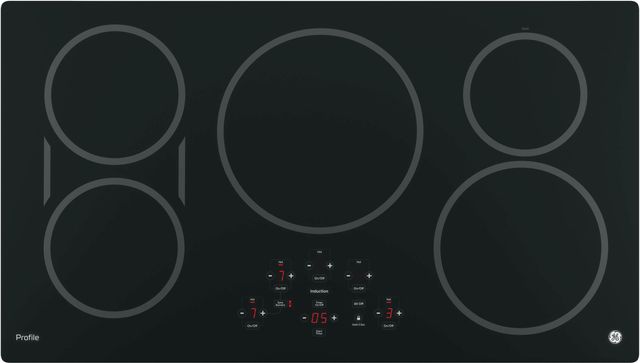 GE Profile™ Series 36" Black with Stainless Steel Induction Cooktop 6