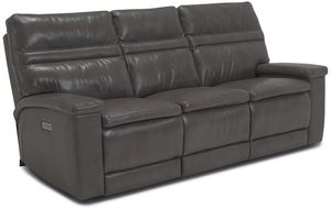 Palliser® Furniture Leo Gray Power Reclining Sofa with Power Headrest