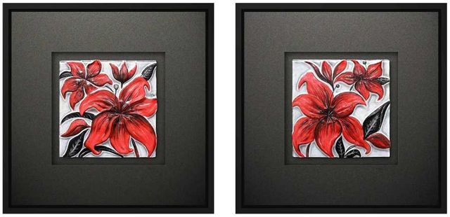 Crestview Collection Red Hot Red Wall Art