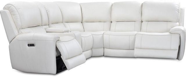 Parker House® Empire 6-Piece Verona Ivory Power Reclining Sectional