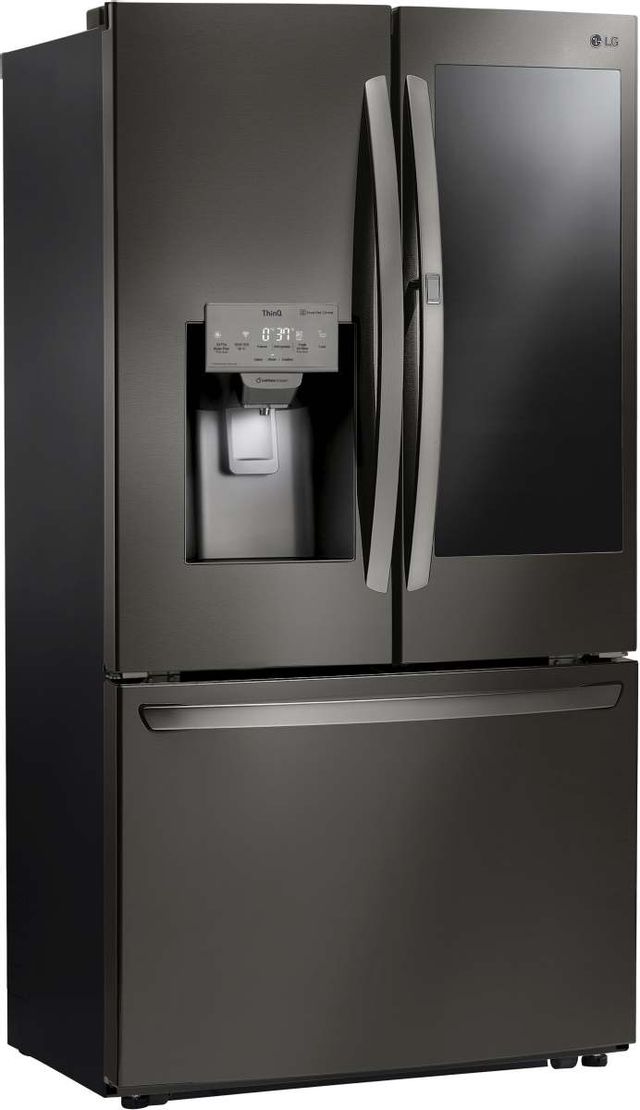 LG 21.9 Cu. Ft. Black Stainless Steel Counter Depth French Door Refrigerator-1