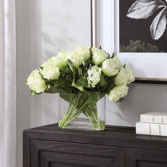 Uttermost® by Constance Lael-Linyard Kimbry White Tulip Centerpiece-1