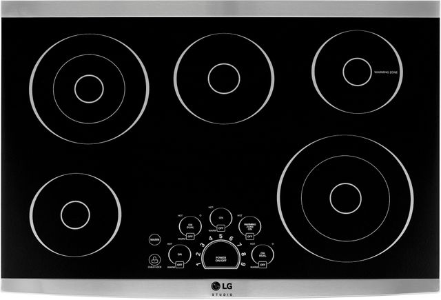 LG Studio 30" Stainless Steel Frame Electric Cooktop-0
