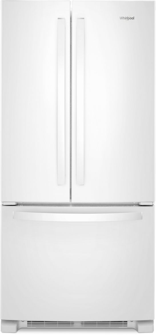 Réfrigérateur à portes françaises de 33 po Whirlpool® de 22,1 pi³ - Blanc