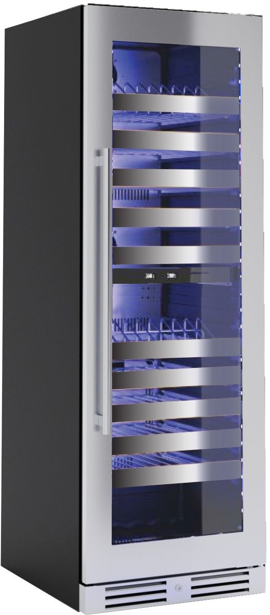 XO 24" Stainless Steel and Glass Freestanding Wine Cooler-1