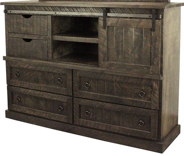 American Heartland Manufacturing Deluxe Winsome Rustic Driftwood Mule Dresser 0
