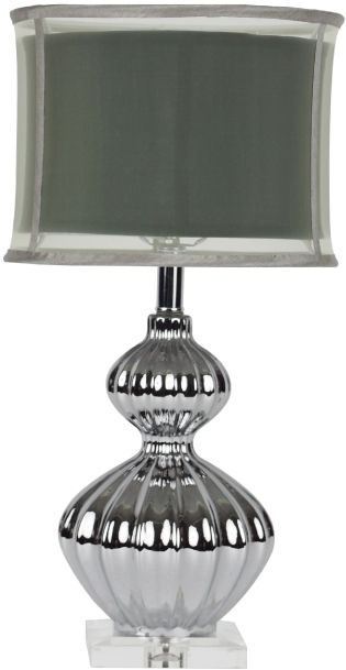 Winners Only®  Silver 24" Fluted Table Lamp