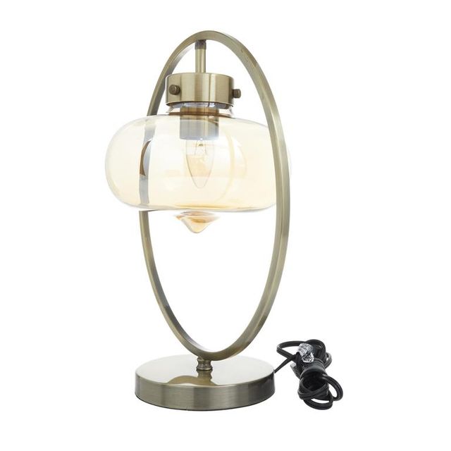Uma Home Gold Metal Accent Lamp-2