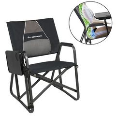 Strongback DC-9014-BKGR 2.0 Foldable Director Patio Chair