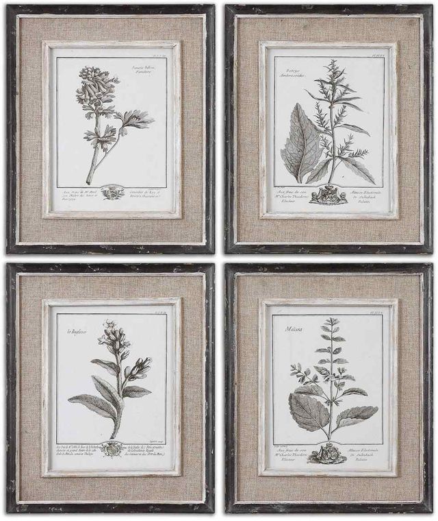 Uttermost® by Grace Feyock Casual Grey Study 4-Piece Black/White Framed Art-0
