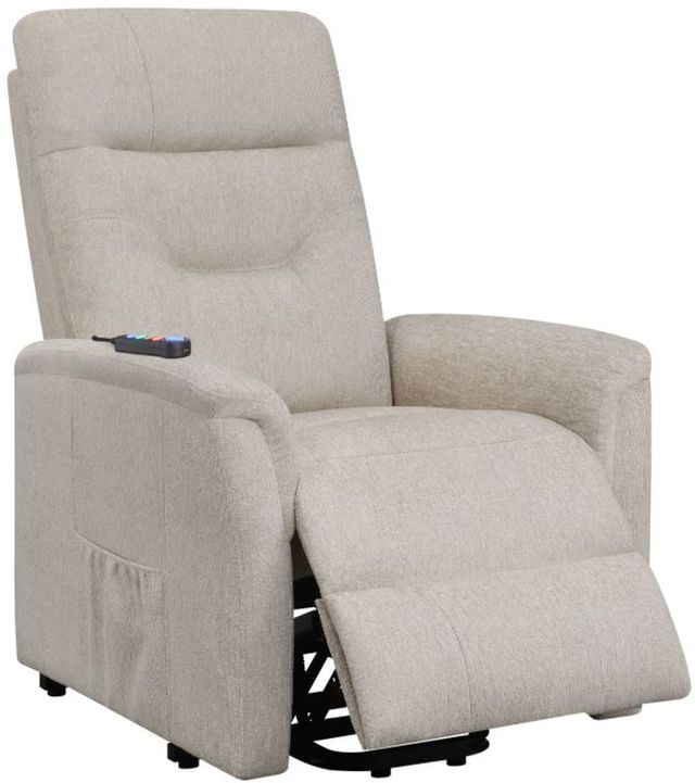 Coaster® Grey Tufted Upholstered Power Lift Recliner 20