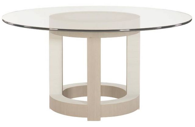 Bernhardt Axiom Linear Gray/Linear White 54" Dining Table