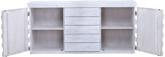 Dovetail Furniture Tanza White Paint Sideboard 2