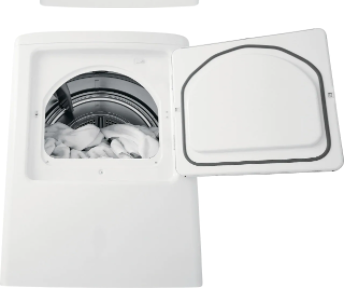 Frigidaire® 6.7 Cu. Ft. White Front Load Electric Dryer 2