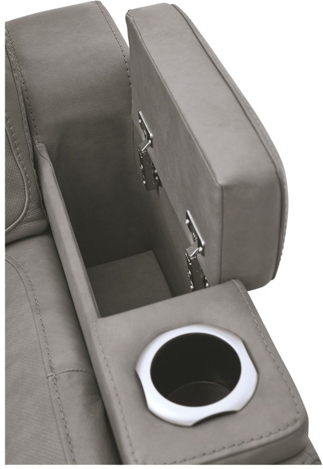 The Man-Den Gray Power Reclining Sofa Set with Adjustable Headrest 6