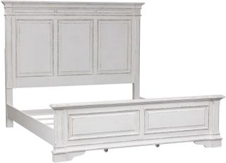 Liberty Furniture Abbey Park Antique White Queen Panel Bed