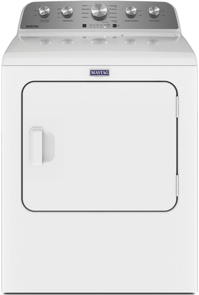 Maytag® 7.0 Cu. Ft. White Front Load Gas Dryer  0
