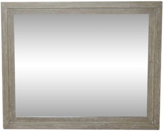 Liberty Furniture Belmar Washed Taupe & Silver Champagne Landscape Mirror