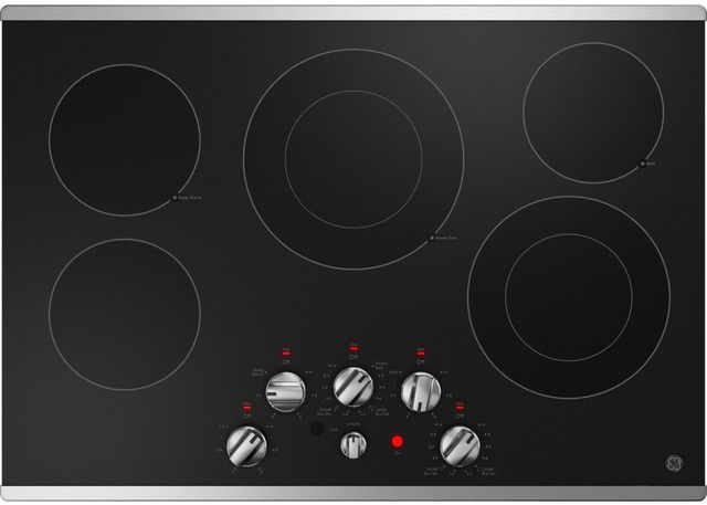 GE® 36" Stainless Steel Built In Electric Cooktop 16