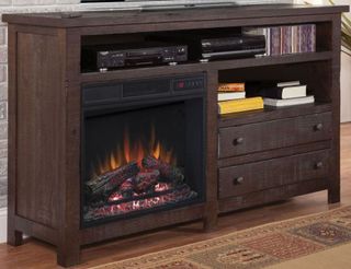 Progressive® Furniture Tahoe Brown 60" Console/Fireplace