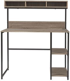 Signature Design by Ashley® Daylicrew Grayish Brown Home Office Desk and Hutch