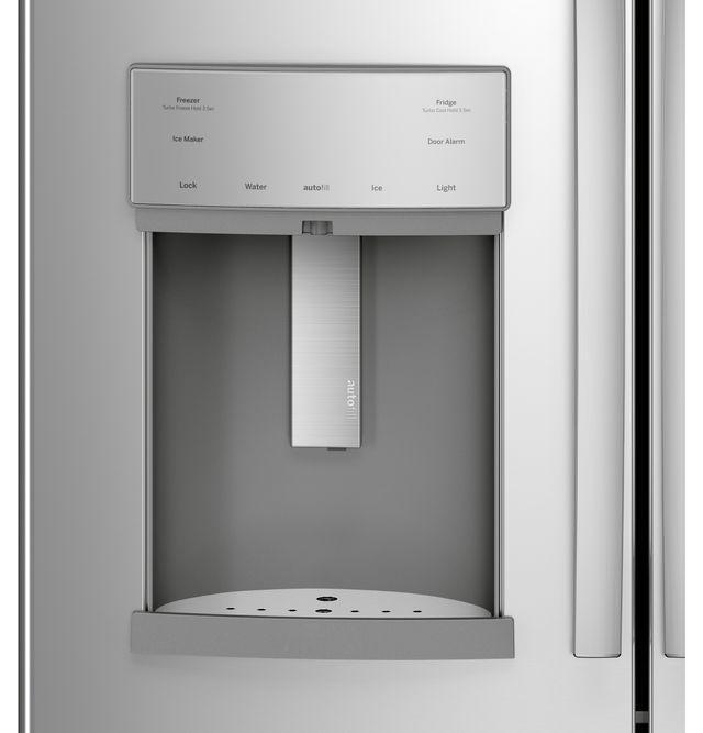 Réfrigérateur à portes françaises à profondeur de comptoir de 36 po GE Profile® de 22,2 pi³ - Acier inoxydable résistant aux traces de doigts 9