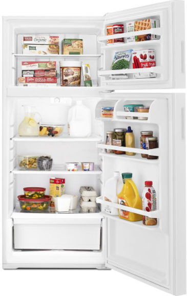Amana® 16.0 Cu. Ft. White Top Freezer Refrigerator 2