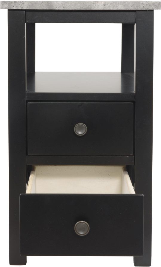 Signature Design by Ashley® Ezmonei Black/Gray Chairside End Table 1